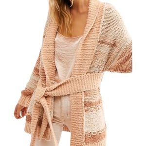Free People Cabin Belted Cardigan Size S